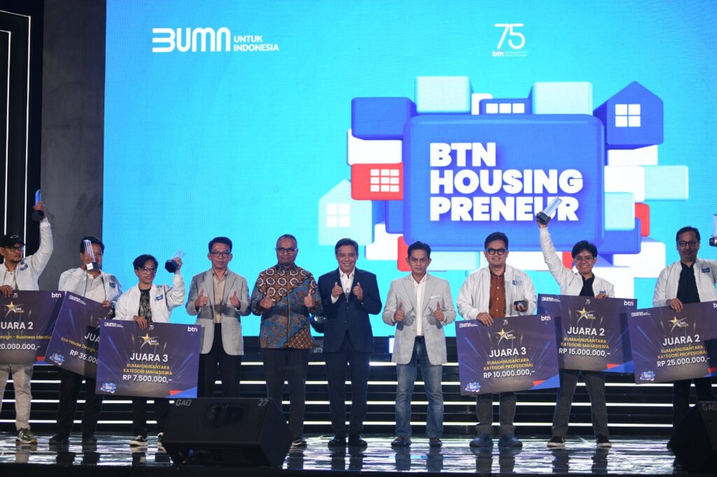 BTN memulai Kick Off dan Roadshow perdana BTN Housingpreneur pada 26 November 2024 di kampus Universitas Gadjah Mada (UGM) Yogyakarta, yang dilanjutkan di Institut Teknologi Bandung (ITB) dan beberapa kampus lainnya.