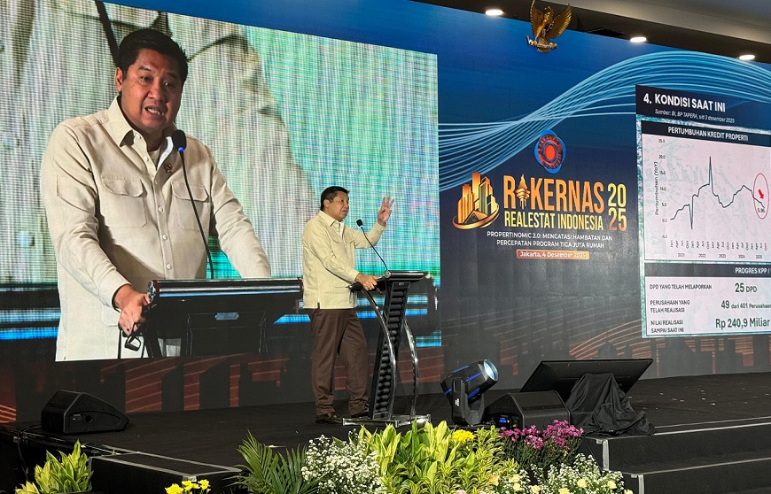 Pada rakernas tahun ini, REI mengangkat tema Propertinomic 2.0 : Mengatasi Hambatan dan Percepatan Program 3 Juta Rumah.